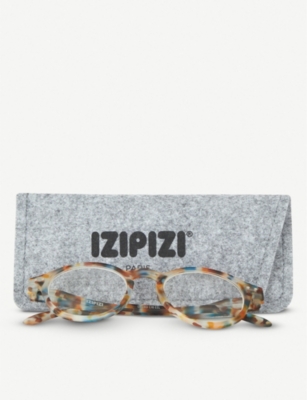 Shop Izipizi Womens Brown, Yellow And Blue Letmesee Reading Glasses #d +3
