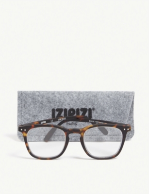 IZIPIZI: #E Reading square-frame glasses +1.5
