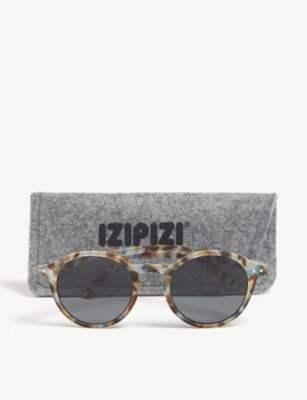 Shop Izipizi Mens Brown, White And Blue Sun #d Sunglasses