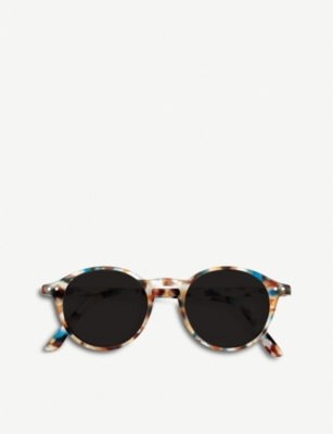 Izipizi Womens White/blue/brown Sun #d Sunglasses