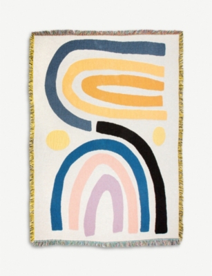 SLOW DOWN STUDIO - Perry woven cotton throw 178x137cm | Selfridges.com