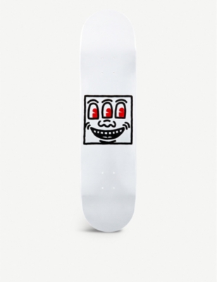 The Skateroom Keith Haring Monster Smile Print Wooden Skateboard Deck Selfridges Com