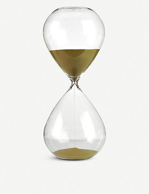 POLS POTTEN: Large hourglass with coloured sand 38cm