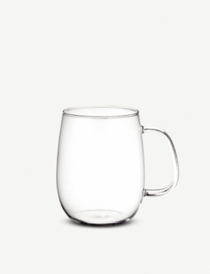 large glass mug