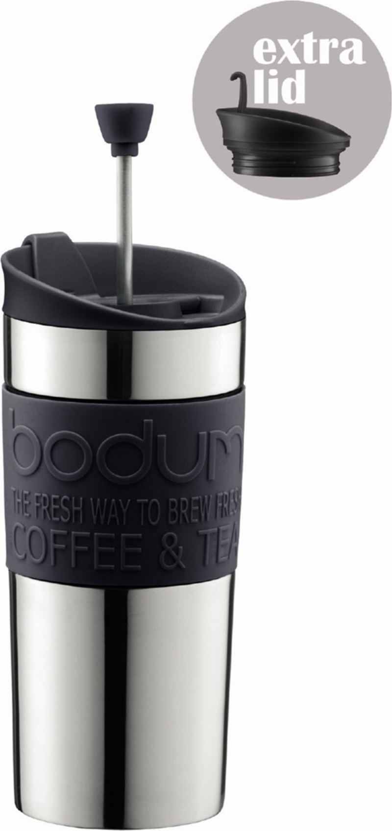 BODUM   Travel coffee maker press with extra lid