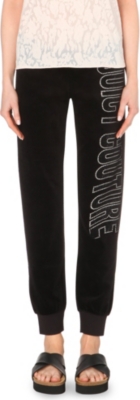JUICY COUTURE   Jewel branded velour jogging bottoms
