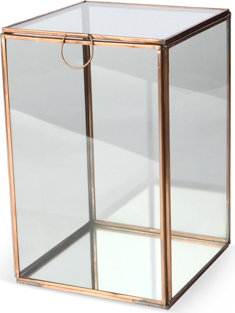 CULINARY CONCEPTS   Glasshouse large copper candle holder