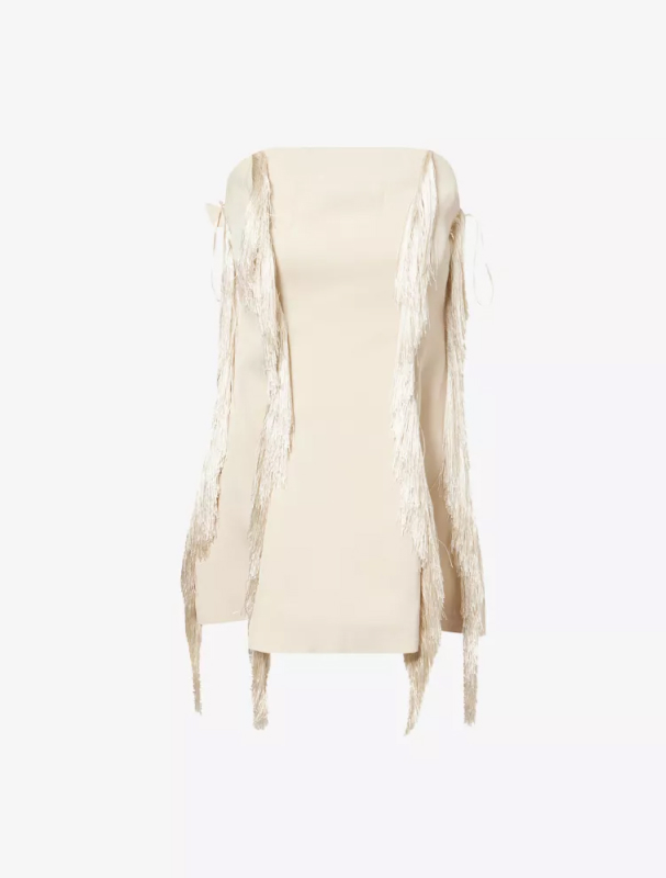 REBIRTH – Sleeveless Fringed Woven Top