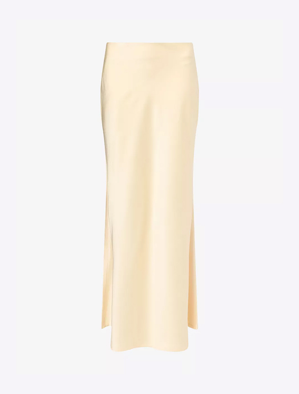 MONA ASHEBIL – Fitted Satin Maxi Skirt