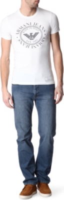 armani jeans j31 regular fit jeans blue