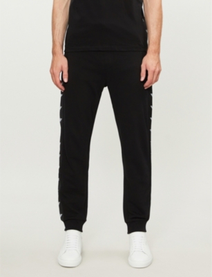 emporio armani tape eagle track pants