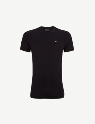 armani black and gold t shirt