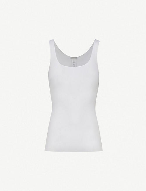 HANRO: Seamless cotton vest top