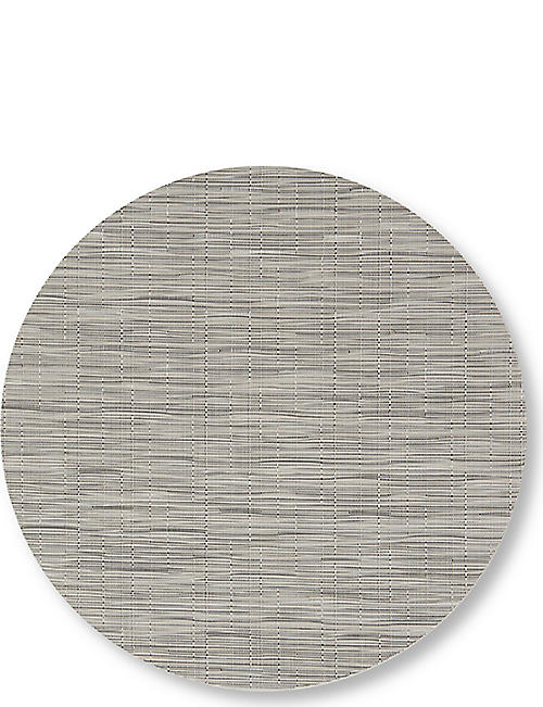 CHILEWICH: Bamboo round vinyl placemat 38cm