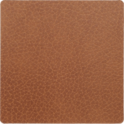 LIND DNA: Square leather glass mat