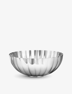 GEORG JENSEN: Bernadotte stainless steel bowl 17.5cm