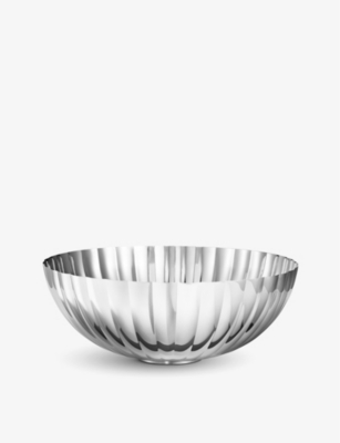 GEORG JENSEN: Bernadotte stainless steel bowl 26cm