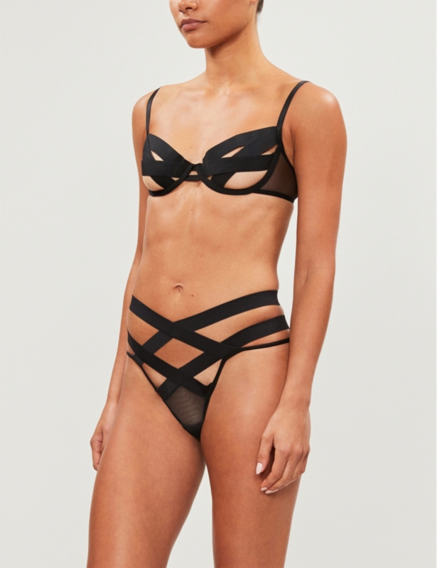 Emilia mesh thong