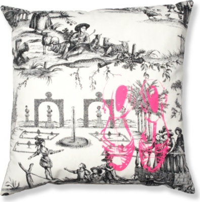 La Cerise Sur Le Gateau Fluorescent Shoes Cushion Cover Selfridges Com