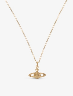 bas relief necklace woman gold in brass - VIVIENNE WESTWOOD - d — 2