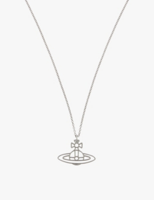 VIVIENNE WESTWOOD JEWELLERY - Thin Lines flat orb necklace