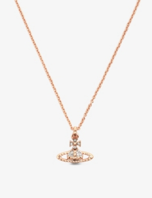 VIVIENNE WESTWOOD JEWELLERY - Mayfair Large Orb rose gold-toned brass ...
