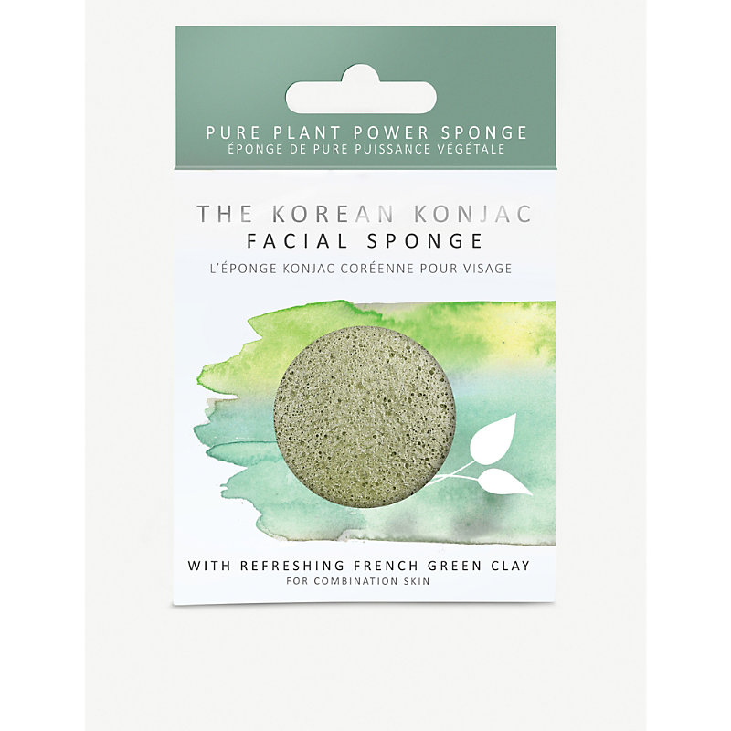 The Konjac Sponge Company Konjac Facial Sponge With Mineral-rich Green Clay- Normal To Oily Skin