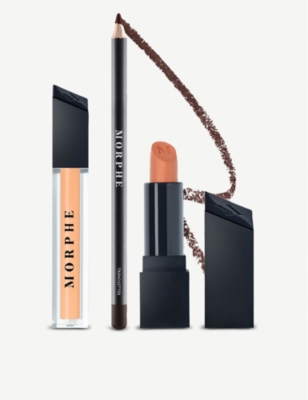 Morphe Caramel Nude Out & A Pout Lip Trio Worth £30