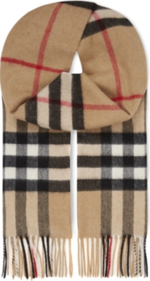 Shop Burberry 2023 SS Check cashmere scarf (80453321, 8045332, BURBERRY  SCIARPA GIANT CHECK IN CASHMERE) by CiaoItalia