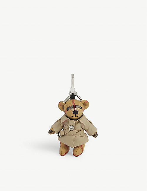 BURBERRY: Thomas Bear and trench coat cashmere keyring