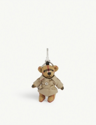 BURBERRY - Thomas Bear and trench coat cashmere keyring 