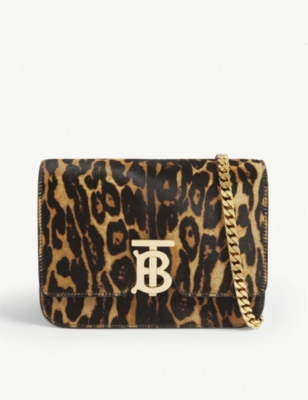 Burberry leopard shop bag