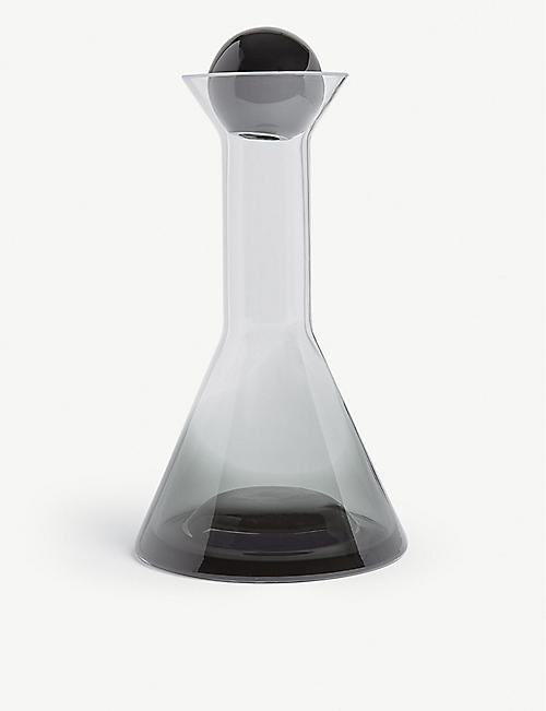 TOM DIXON: Tank glass decanter 28cm