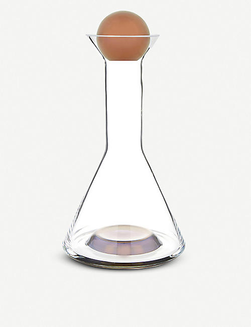 TOM DIXON: Tank glass decanter 31cm