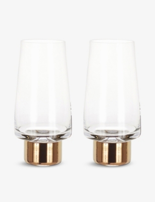 Shop Tom Dixon Ank High Ball Pair Of Tow Glasses