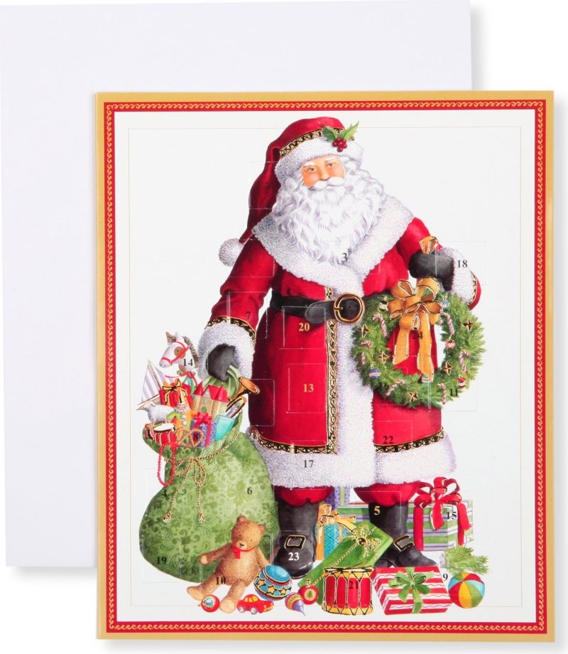 CASPARI   Advent Santa Claus card