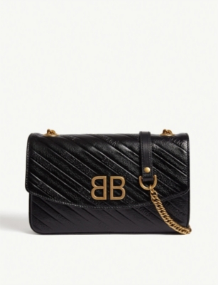 Balenciaga Chain Small Leather Shoulder Bag Selfridges Com