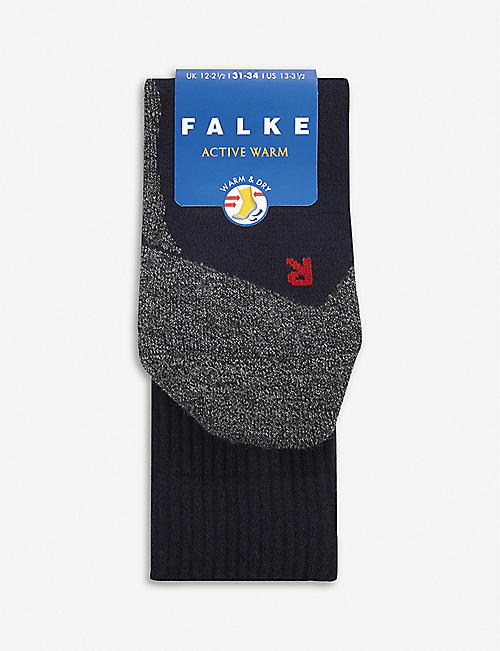 FALKE：Active温暖干爽弹力梭织袜三年以上