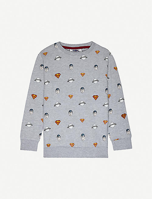 FABRIC FLAVOURS: Superman cotton-blend jumper 3-10 years