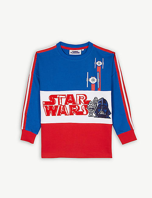 FABRIC FLAVOURS: Disney Star Wars colour-block cotton jumper 3-10 years