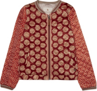 SCOTCH RBELLE   Patterned satin bomber jacket 4 16 years