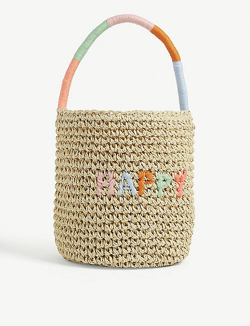 MERI MERI: Woven straw bag