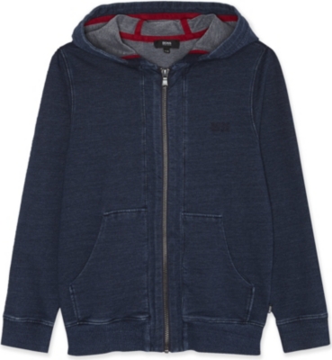 HUGO BOSS   Stonewash zip up hoodie 4 16 years