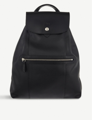 longchamp leather backpack