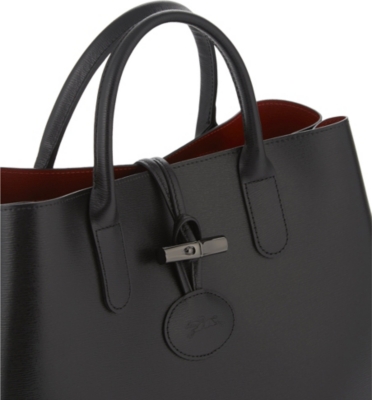 longchamp roseau leather tote