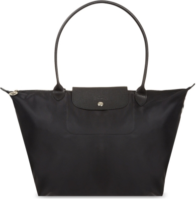 longchamp all black tote