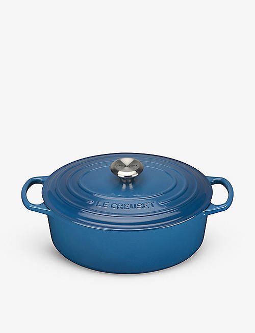 LE CREUSET: Oval cast iron casserole dish 29cm