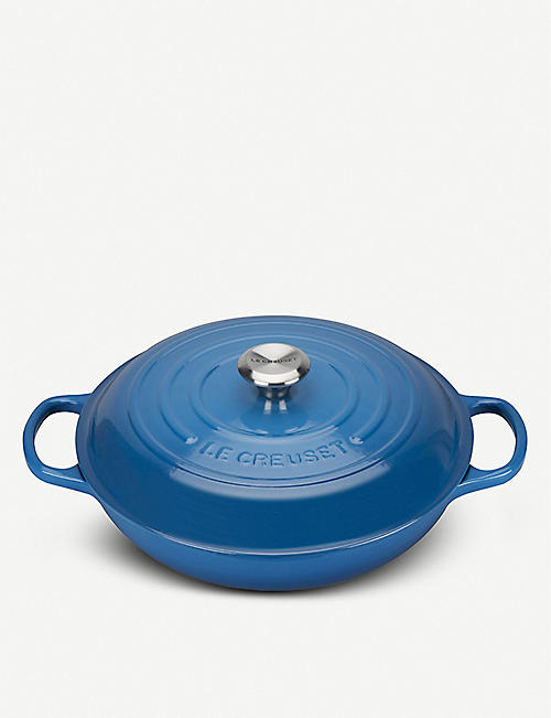 LE CREUSET: Shallow cast iron casserole dish 30cm