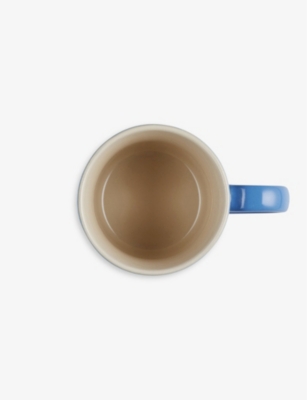 Shop Le Creuset Stoneware Espresso Mug 100ml In Azure Blue