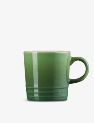 Shop Le Creuset Stoneware Espresso Mug 100ml In Bamboo Green